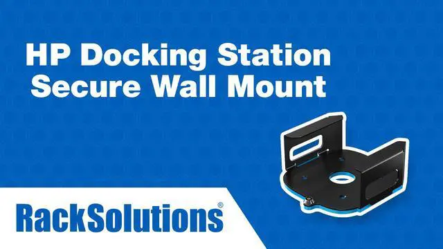 Alt view image 7 of 7 - RackSolutions Secure Wall Mount H51 for HP USB-C Dock G5  Secure & Space-Saving Docking Station Enclosure