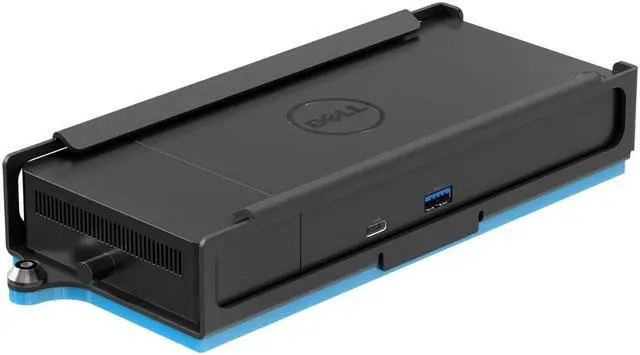 Main image of RackSolutions Secure Wall Mount D05 for Dell Docking Station  Durable 16 GA Steel Enclosure with Barrel Lock, Black Powder Coat Finish, Fully Assembled