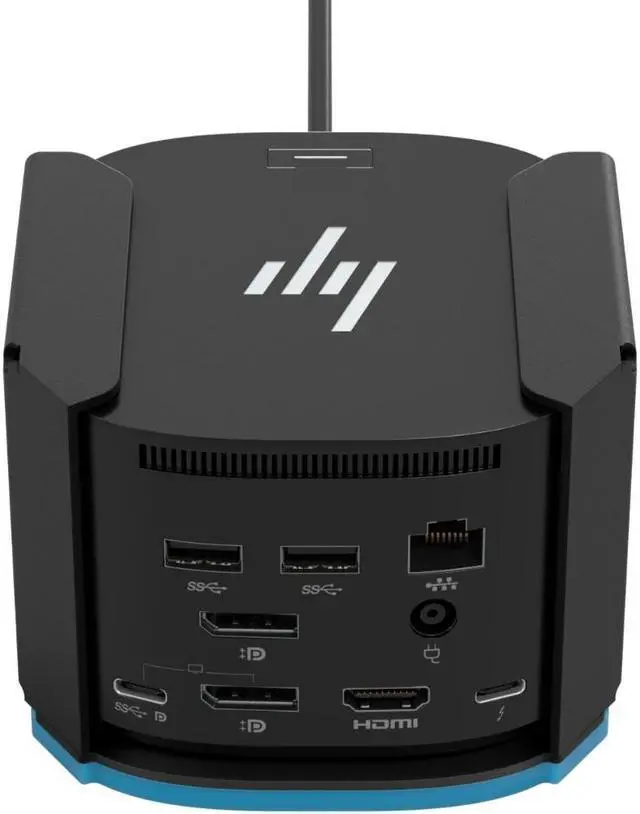 Alt view image 3 of 7 - RackSolutions Secure Wall Mount H07 for HP ThunderBolt G4 Docking Station  16 GA Steel Enclosure with Barrel Lock, Black Powder Coat Finish, Fully Assembled