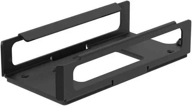 Alt view image 2 of 7 - RackSolutions Secure Wall Mount L08 for Lenovo USB-C Docking Station  16 GA Steel Enclosure with Barrel Lock, Black Powder Coat Finish, Fully Assembled