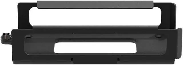 Alt view image 4 of 7 - RackSolutions Secure Wall Mount L08 for Lenovo USB-C Docking Station  16 GA Steel Enclosure with Barrel Lock, Black Powder Coat Finish, Fully Assembled