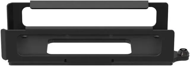 Alt view image 6 of 7 - RackSolutions Secure Wall Mount L08 for Lenovo USB-C Docking Station  16 GA Steel Enclosure with Barrel Lock, Black Powder Coat Finish, Fully Assembled