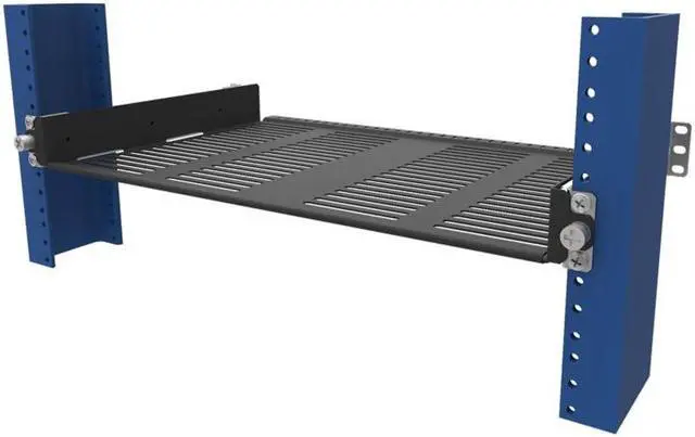 Alt view image 3 of 8 - RackSolutions 1U Sliding 2Post Cantilever Shelf - 10" Depth, Space-Saving Shelf