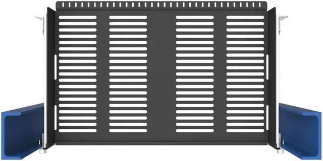 Alt view image 4 of 8 - RackSolutions 1U Sliding 2Post Cantilever Shelf - 10" Depth, Space-Saving Shelf