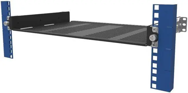 Alt view image 7 of 8 - RackSolutions 1U Sliding 2Post Cantilever Shelf - 10" Depth, Space-Saving Shelf