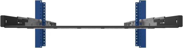 Alt view image 3 of 5 - RackSolutions 1U Dual Dry Slide 2Post Center Mount Shelf - Sliding Shelves for IT Equipment, 40lb Capacity, Compatible with 3" Uprights