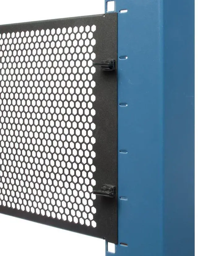 Alt view image 2 of 3 - Rack Solutions 102-1883 3U Vented Filler Panel with Stability Flanges