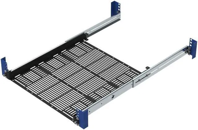 Alt view image 2 of 4 - RackSolutions 1U Light Duty Sliding Laptop Shelf 18" Depth  Ideal for Server Racks