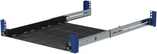 Alt view image 3 of 4 - RackSolutions 1U Light Duty Sliding Laptop Shelf 18" Depth  Ideal for Server Racks