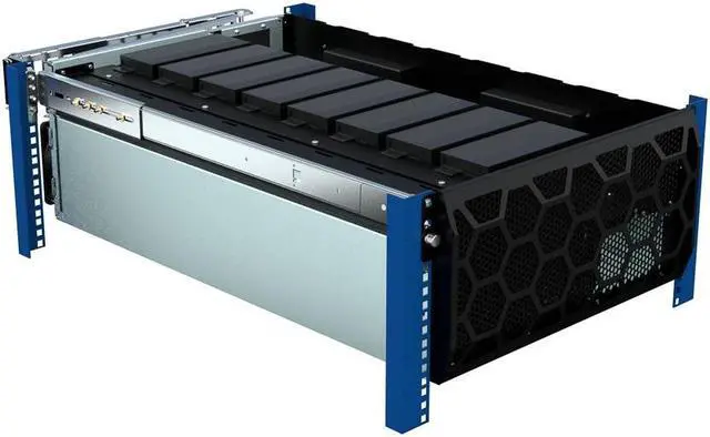 Alt view image 3 of 7 - Rack Solutions 5U HyperShelf for 8 Dell Precision 3260 Compact Workstation - For Workstation, Data Center - 5U Rack Height - Rack-mountable