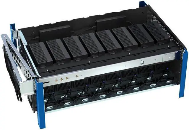 Alt view image 7 of 7 - Rack Solutions 5U HyperShelf for 8 Dell Precision 3260 Compact Workstation - For Workstation, Data Center - 5U Rack Height - Rack-mountable