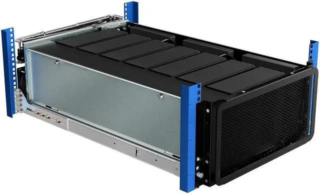 Alt view image 3 of 6 - RackSolutions 5U HyperShelf for 7 Lenovo ThinkStation P3 Ultras  Rack Mount 7 Workstations per Shelf, Integrated Exhaust Fan, Cable Management, and High-Density Design