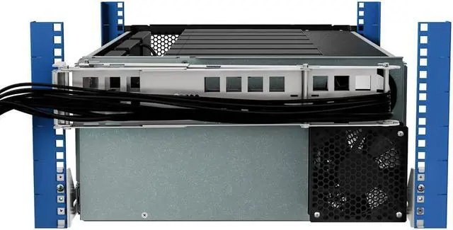 Alt view image 4 of 6 - RackSolutions 5U HyperShelf for 7 Lenovo ThinkStation P3 Ultras  Rack Mount 7 Workstations per Shelf, Integrated Exhaust Fan, Cable Management, and High-Density Design