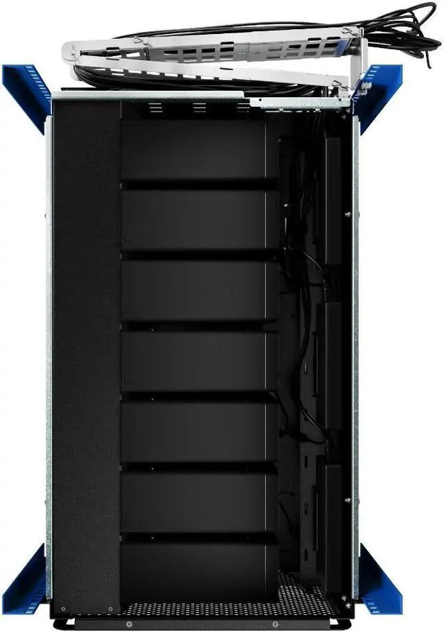 Alt view image 6 of 6 - RackSolutions 5U HyperShelf for 7 Lenovo ThinkStation P3 Ultras  Rack Mount 7 Workstations per Shelf, Integrated Exhaust Fan, Cable Management, and High-Density Design
