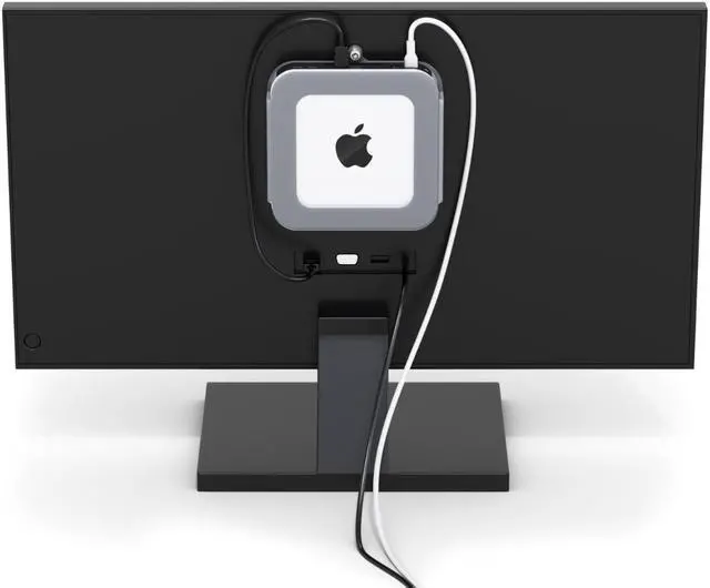 Alt view image 2 of 4 - racksolutions mini mount clear wall mount and vesa mount for mac mini (june 2010 and beyond)