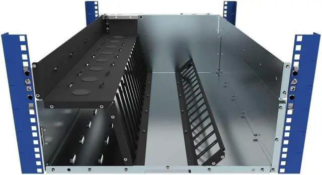 Alt view image 7 of 7 - RackSolutions 5U HyperShelf for 16 Apple Mac Mini  Rack Mount 16 Mac Minis per Shelf, Integrated Airflow, Cable Management, and Serviceability