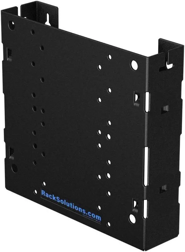 Main image of racksolutions wall mount bracket for lenovo thinkcentre m900 tiny desktop with fixed vesa mount
