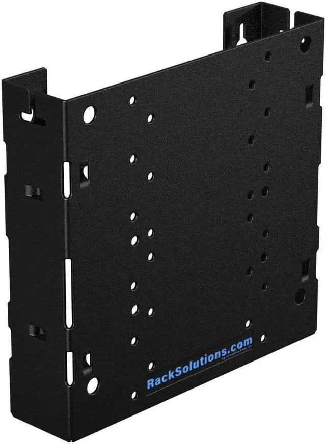 Alt view image 4 of 4 - racksolutions wall mount bracket for lenovo thinkcentre m900 tiny desktop with fixed vesa mount