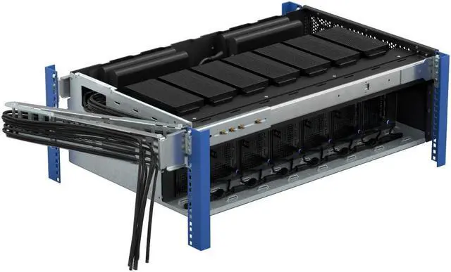 Alt view image 2 of 7 - RackSolutions 5U HyperShelf for 7 Dell Precision 3280 Compact Workstations  Rack Mount 7 PCs per Shelf, Integrated Cooling, Cable Management, and High-Density Design