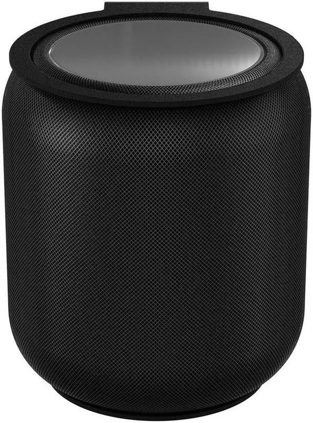 Alt view image 3 of 6 - RackSolutions HomeBase Wall Mount for 2nd Generation HomePod  Black, Fully Assembled, Open Design, Includes Hardware