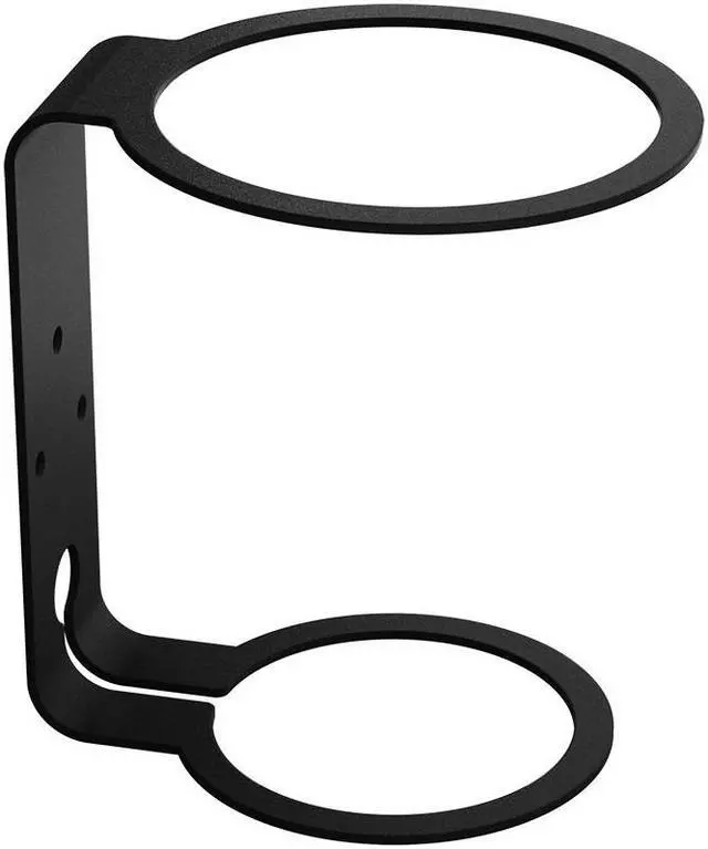 Alt view image 6 of 6 - RackSolutions HomeBase Wall Mount for 2nd Generation HomePod  Black, Fully Assembled, Open Design, Includes Hardware