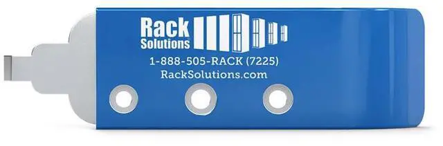 Alt view image 8 of 12 - RackSolutions Cage Nut Tool, Stainless Steel with Plastic Cover, Built-in Size Reference Guide, Compatible with 10-32, 12-24, M6 Screws