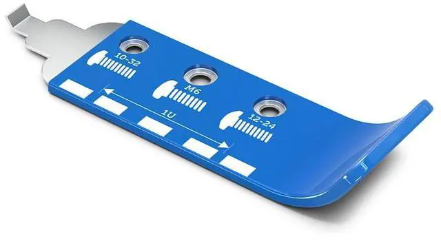 Alt view image 12 of 12 - RackSolutions Cage Nut Tool, Stainless Steel with Plastic Cover, Built-in Size Reference Guide, Compatible with 10-32, 12-24, M6 Screws