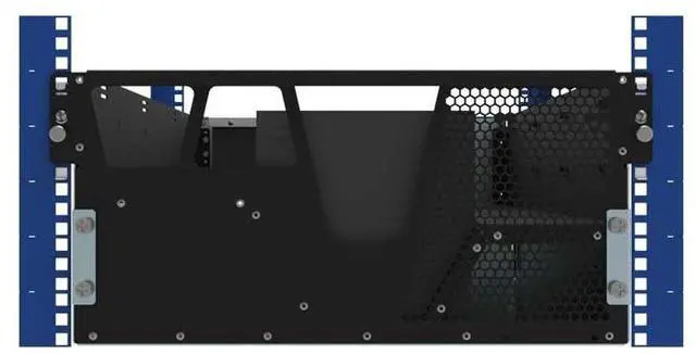 Alt view image 3 of 7 - RackSolutions 5U HyperShelf for 16 Dell Optiplex Micro - High-Efficiency Rack Shelf for Server Clusters, Includes Cable Management