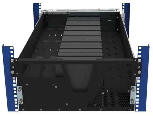 Alt view image 4 of 7 - RackSolutions 5U HyperShelf for 16 Dell Optiplex Micro - High-Efficiency Rack Shelf for Server Clusters, Includes Cable Management