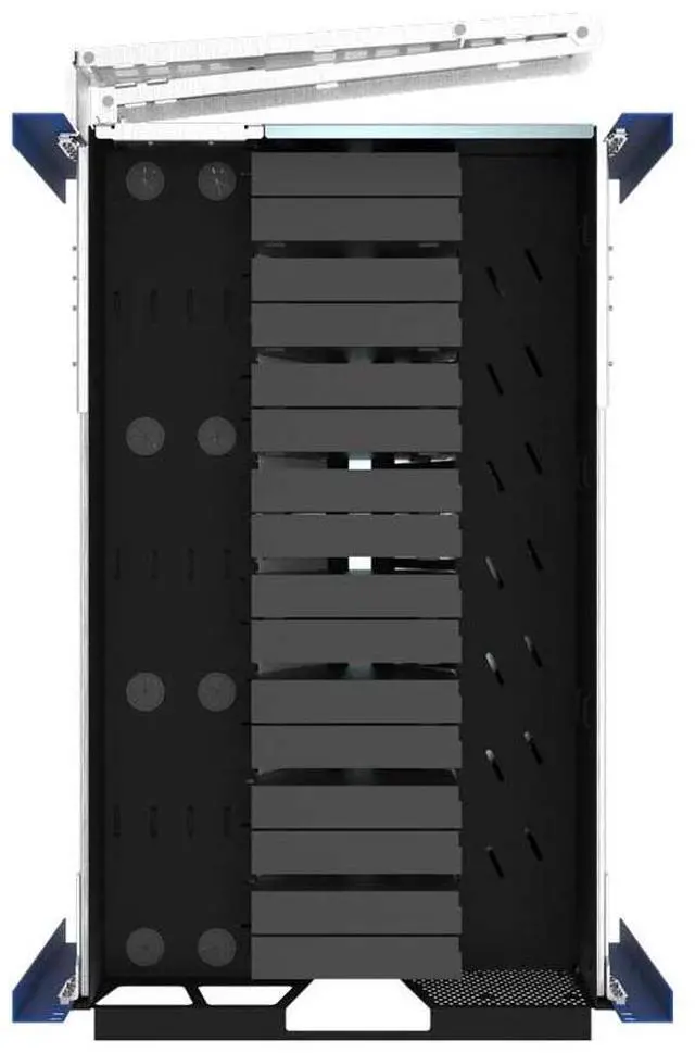 Alt view image 5 of 7 - RackSolutions 5U HyperShelf for 16 Dell Optiplex Micro - High-Efficiency Rack Shelf for Server Clusters, Includes Cable Management