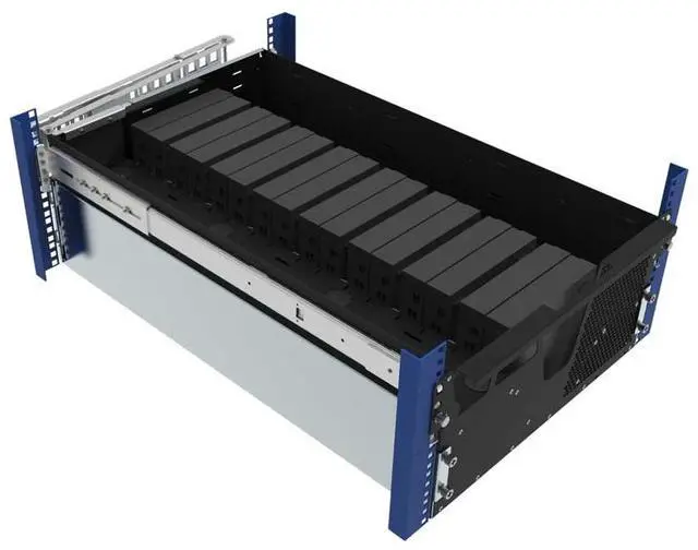 Alt view image 6 of 7 - RackSolutions 5U HyperShelf for 16 Dell Optiplex Micro - High-Efficiency Rack Shelf for Server Clusters, Includes Cable Management