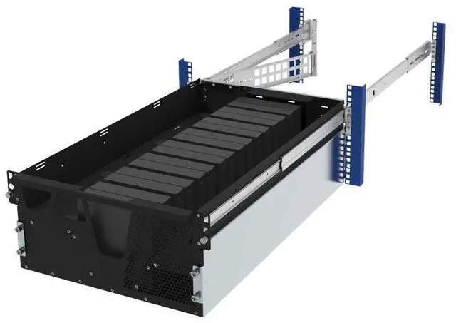 Alt view image 7 of 7 - RackSolutions 5U HyperShelf for 16 Dell Optiplex Micro - High-Efficiency Rack Shelf for Server Clusters, Includes Cable Management