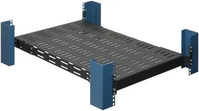 Alt view image 6 of 7 - Rack Solutions Mounting Shelf for Rack - 500 lb Load Capacity - Steel - Black