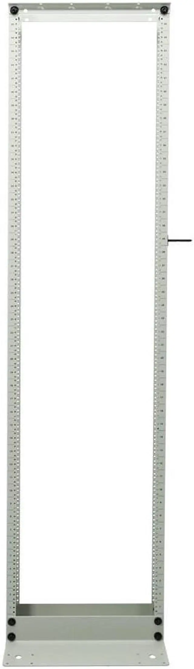 Main image of RackSolutions 45U 2Post Rack with 12-24 Threaded Holes, Black, 1000 lb Capacity