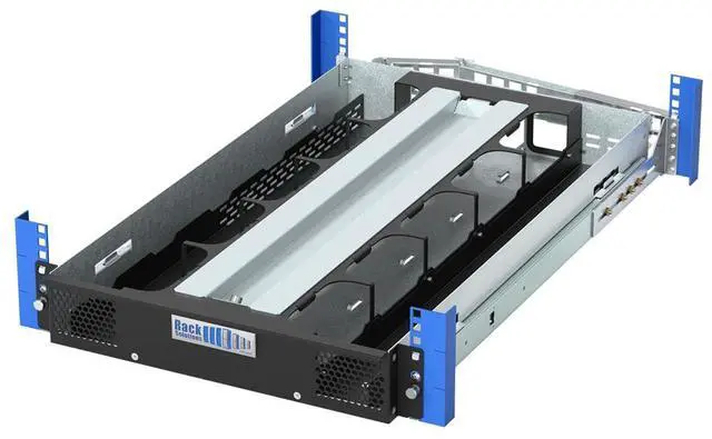 Main image of RackSolutions 2U HyperShelf for 10 Mac Mini M4 and M4 Pro (2024), Integrated Airflow, Cable Management, Extends for In-Rack Serviceability - OEM