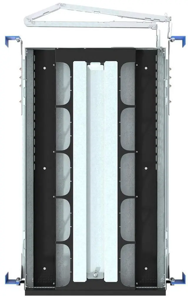 Alt view image 3 of 7 - RackSolutions 2U HyperShelf for 10 Mac Mini M4 and M4 Pro (2024), Integrated Airflow, Cable Management, Extends for In-Rack Serviceability - OEM