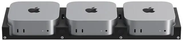 Alt view image 5 of 7 - RackSolutions 3U Mac Mini Bracket Set for Mac Mini (M4, 2024), Mounts 3 Units, Compatible with RackSolutions' Modular Shelves - OEM