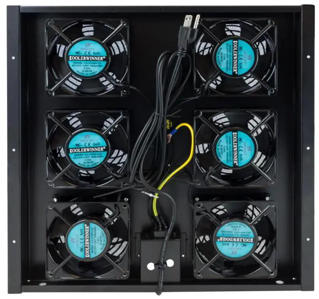 Main image of RackSolutions Fan Tray for RACK-151 Server Cabinet, 6 Axial Fans, 450 CFM Total