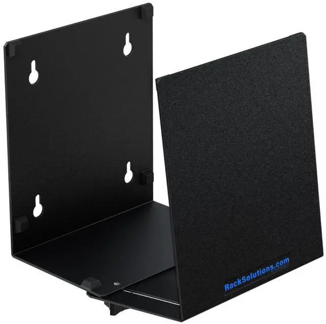 Main image of RackSolutions Universal PC Wall Mount Clamp (4.00in to 8.00in) - Adjustable Width, 40 lbs Capacity, Includes Mounting Hardware