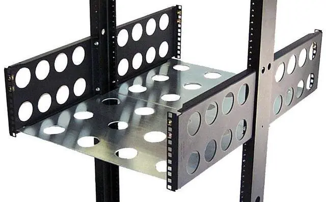 Alt view image 2 of 2 - RackSolutions Heavy Duty Relay Rack Shelf Base, 500 lb Capacity, 29-Inch Depth, Solid Steel