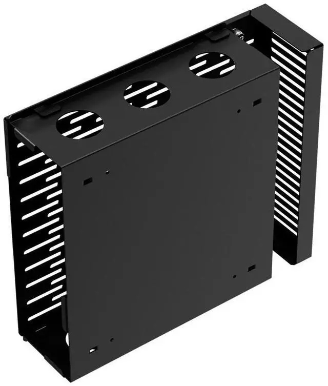 Alt view image 5 of 7 - RackSolutions 110-E Secure Wall Mount for Dell Pro Slim PCs, Locking Enclosure with Cable Cover, Includes Keys and Mounting Hardware