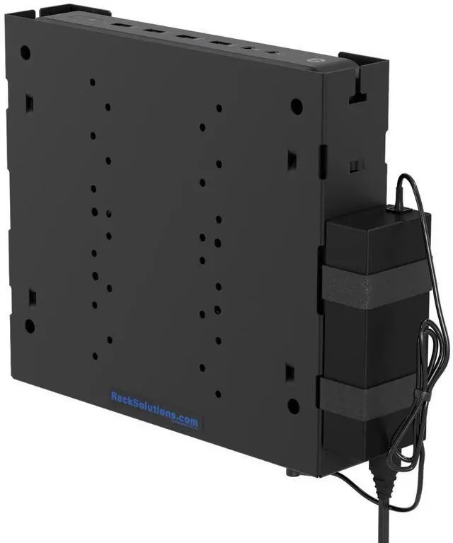 Main image of RackSolutions 120-A Fixed Wall Mount for HP Thin Client PCs - Compatible with t610, t620, t730, and t620 PLUS - VESA 75mm & 100mm - Includes Mounting Hardware