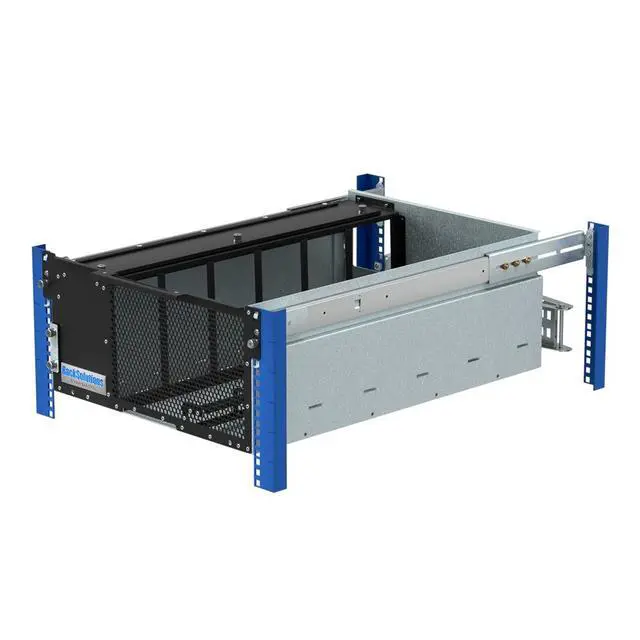 Alt view image 7 of 7 - RackSolutions 5U HyperShelf for 6 Apple Mac Studio, Rack Mount Shelf with Airflow Management and Cable Management Arm, 26"-29.5" Depth Range