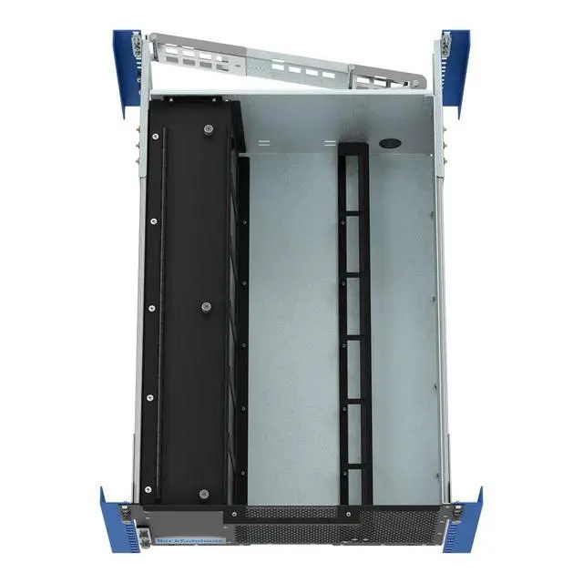 Alt view image 3 of 7 - RackSolutions 5U HyperShelf for 6 Apple Mac Studio, Rack Mount Shelf with Airflow Management and Cable Management Arm, 26"-29.5" Depth Range