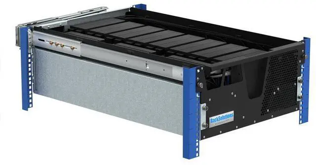 Alt view image 3 of 7 - RackSolutions 5U HyperShelf for 16 Dell Optiplex Micro - High-Efficiency Rack Shelf for Server Clusters, Includes Cable Management