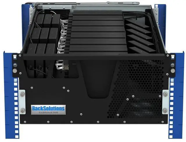 Alt view image 7 of 7 - RackSolutions 5U HyperShelf for 16 Dell Optiplex Micro - High-Efficiency Rack Shelf for Server Clusters, Includes Cable Management