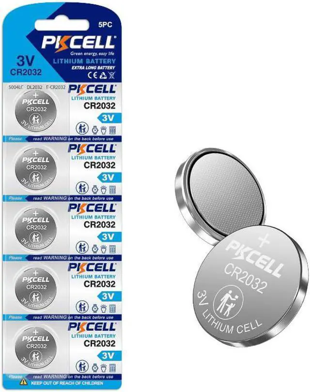 Alt view image 2 of 7 - PKCELL 50-Pack CR2032 Lithium Coin Cell Battery, 3 Volt, Long Lasting Power, Mercury-Free Compatible with Apple AirTag, Key Fob, and other devices