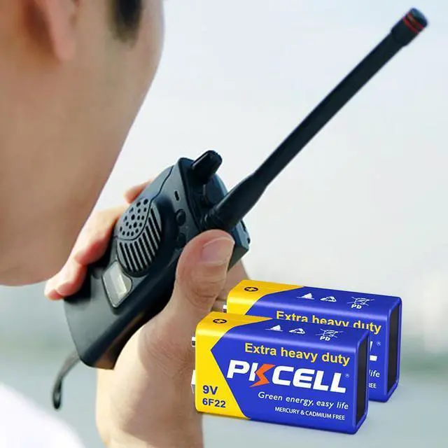 Alt view image 3 of 7 - PKCELL 9V Battery Carbon Zinc for Smoke Detectors 6F22 Battery,Ultra Long-Lasting