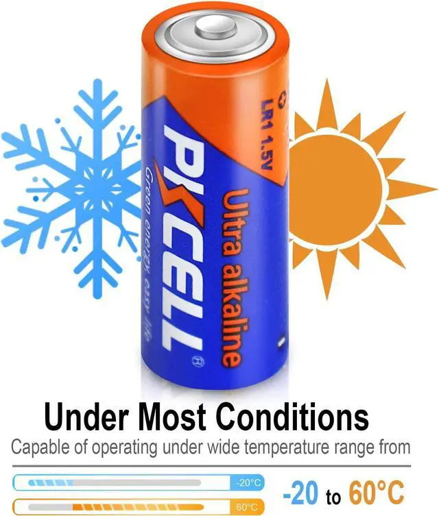 Alt view image 4 of 6 - PKCELL 20 Counts 1.5V E90 LR1 MN9100 N Size Alkaline Batteries