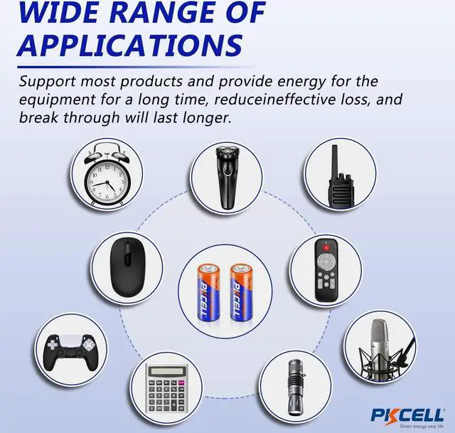 Alt view image 6 of 6 - PKCELL 20 Counts 1.5V E90 LR1 MN9100 N Size Alkaline Batteries